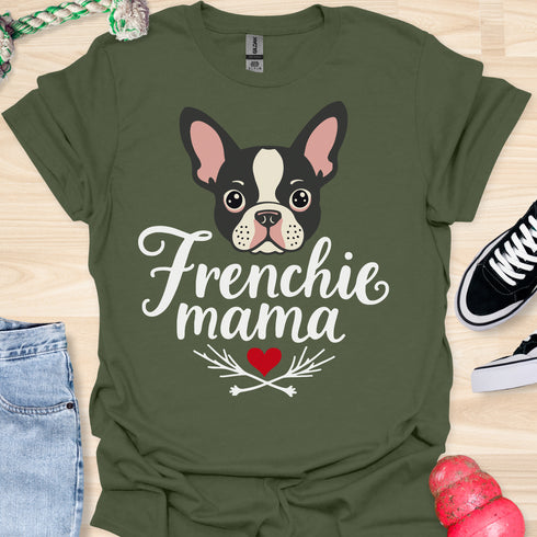 Frenchie Mama - V5 - Cute Graphic T-Shirt